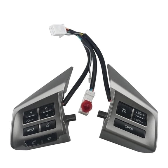 Steering Wheel Control Switch Button For Subaru Forest Legacy Outback XV, Car Multi-fumction Switch Buttons, Multi-funetion Switch Steering Wheel Button, 83154AJ180-silver grey