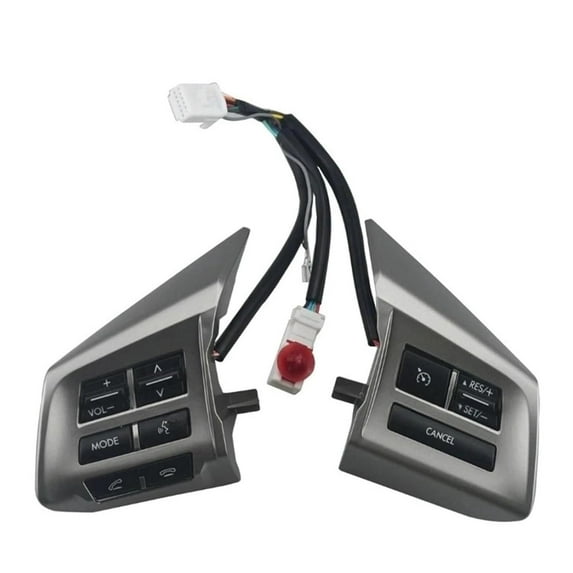 Steering Wheel Control Switch Button For Subaru Forest Legacy Outback XV, Car Multi-fumction Switch Buttons, Multi-funetion Switch Steering Wheel Button, 83154AJ180-silver grey