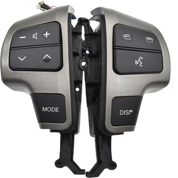 Steering Wheel Control Switch Button For Toyota Land Cruiser 2008 - 2011, Multi-functional Steering Wheel Remote Volume Button Switch, 84250-60050-grey