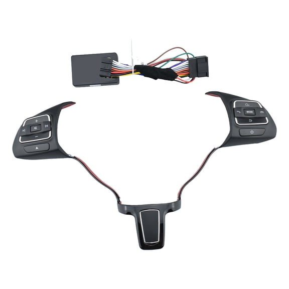 Steering Wheel Control Switch Button For Volkswagen Jetta For Golf For Polo For Passat, Steering Wheel Buttons Audio Phone Bluetooth Cruise Control Car Switches-black