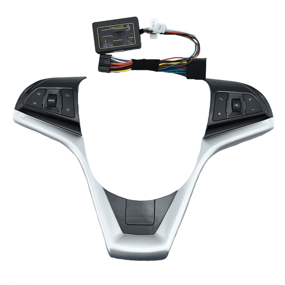 Steering Wheel Control Switch Buttons,Car Steering Wheel Control Module With Easy Installation, Fit For Chevrolet Cruze 2009-2014，cruise Control Kit-black-one piece