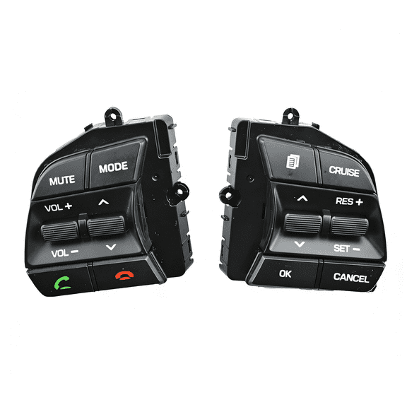 Steering Wheel Control Switch Buttons,Car Steering Wheel Control Module With Easy Installation, Fit For Hyundai Sonata LF 2016-2018,cruise Control Kit-black-Pairs