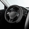 thumbnail image 1 of Steering Wheel Cover,14.5-15 Inch Universal Memory Foam Car Steering Wheel Covers Breathable Anti-Slip Steering Wheels Accessories for Men Women (Black & Grey), 1 of 15
