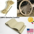 thumbnail image 1 of Steering Wheel Cover Genuine Leather Beige For Toyota Corolla 2008 2007 - 2005, 1 of 9
