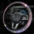 thumbnail image 1 of Steering Wheel Cover Glitter, Crystal Diamond Steering Wheel Cover for Women Girls, Decorative Bling Rhinestone Protector Cover for 14.17-15.35inch Steering Wheels, 1 of 5