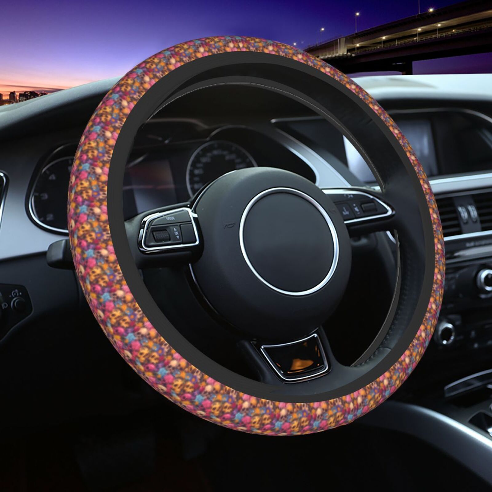 Skull Steering Wheel Cover