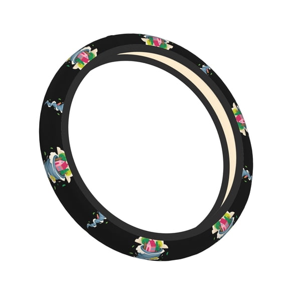 Steering Wheel Cover Terrible Tornado Universal Fit 14"-15" Car Steering Wheel Protector for Fit Suvs,Vans,Car,Trucks