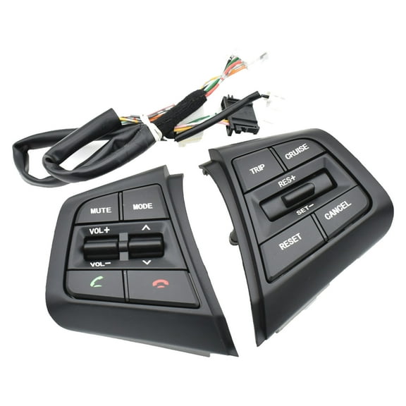 Steering Wheel Cruise Control Button Switches For Hyundai Ix25 1.6L 2015 2016 2017 2018 2019, Left And Right Side Steering Wheel Control Buttons-black