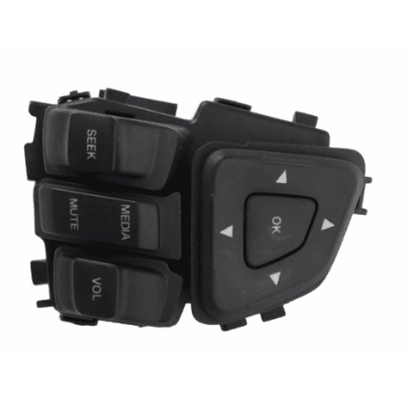 Steering Wheel Cruise Control Switch for Ford for TAURUS, Plastic Replacement Part BT4T-9E740-AFW BFW CAW(BT4T-9E740-DFW)