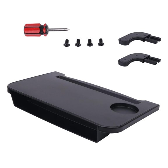 Steering Wheel Food Table with Wipe-Clean Plastic Tabletop