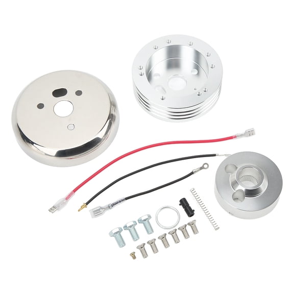 Steering Wheel Hub Adapter, 5 and 6 Hole Billet Steering Wheel Hub Adapter Compatible with Flaming River(A)