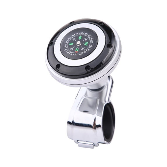 Steering Wheel Knob Booster with Carbon Fiber Texture, 8.5x6.5x6cm, Multifunctional Car Accessories for Enhanced Maneuverability