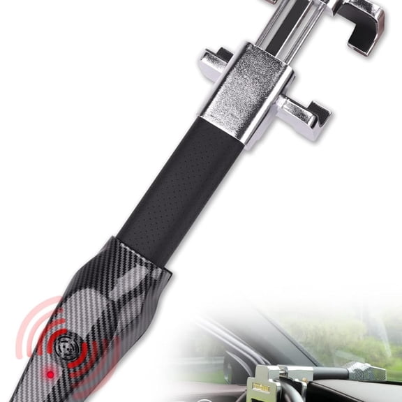 Steering Wheel Lock with Alarm,Heavy Duty Anti-Theft Car Device Car Lock Car Theft Prevention Universal Fit for Vehicle Truck Van SUV Car Security with 2 Keys