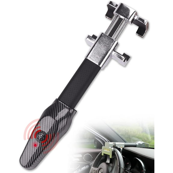 Steering Wheel Lock with Alarm,Heavy Duty Anti-Theft Car Device Car Lock Car Theft Prevention Universal Fit for Vehicle Truck Van SUV Car Security with 2 Keys