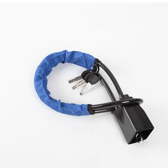 Steering Wheel Lock Anti-theft Device With 3 Keys, Heavy Duty Car Lock Steering Wheel Multi-Functional Fit Most Vehicles, 72cm Length-blue