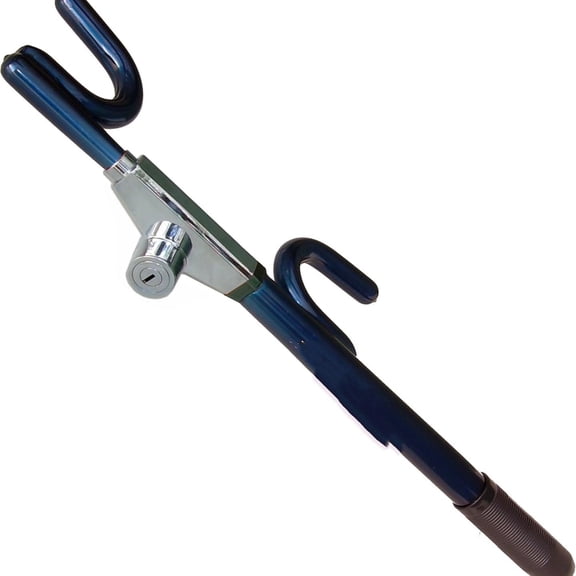 Steering Wheel Lock, Car Lock Anti Theft Keyless Extendable Retractable Password 5 Coded Combination Lock, Heavy Duty Universal Fit