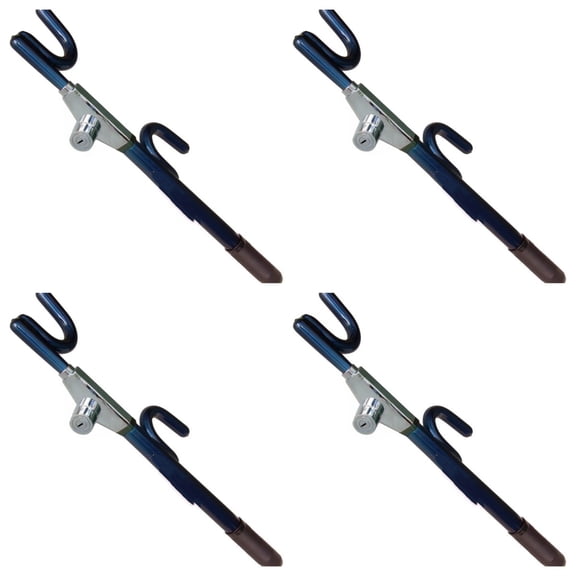 Steering Wheel Lock, Car Lock Anti Theft Keyless Extendable Retractable Password 5 Coded Combination Lock, Heavy Duty Universal Fit