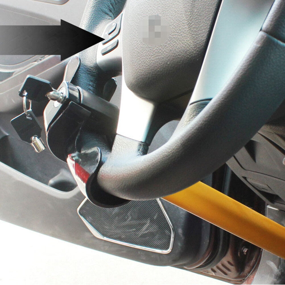 Steering Wheel Lock Clamp 1Pc Durable Car Steering Wheel Lock T Shape