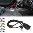 thumbnail image 1 of Steering Wheel Lock For Vehicle Car Security Lock Heavy Duty Antitheft Device With Seat Belt Socket, 1 of 5