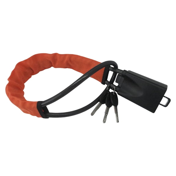 Steering Wheel Lock Seat Belt Lock Universal Anti Theft Car Device Car Lock Car Theft Prevention with 3 Keys for Car Security Fit Most Vehicles Truck SUV Van (Orange)