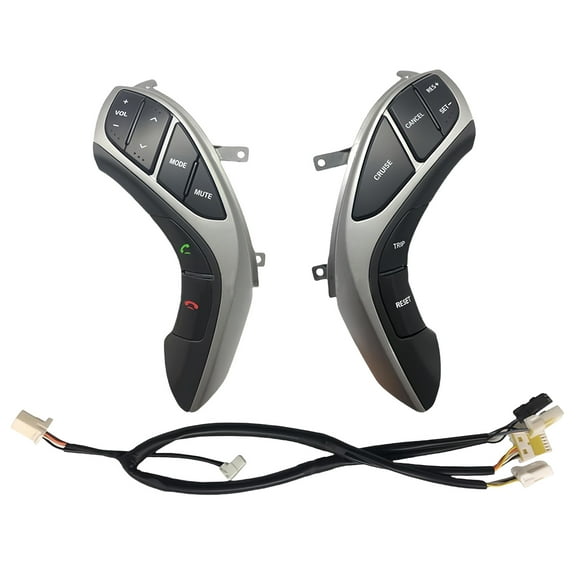 Steering Wheel Mounted Cruise Control Switch Button Kit, Fit For Hyundai Elantra 2012-2015AT/2012-2014MT/I30MT-a pair
