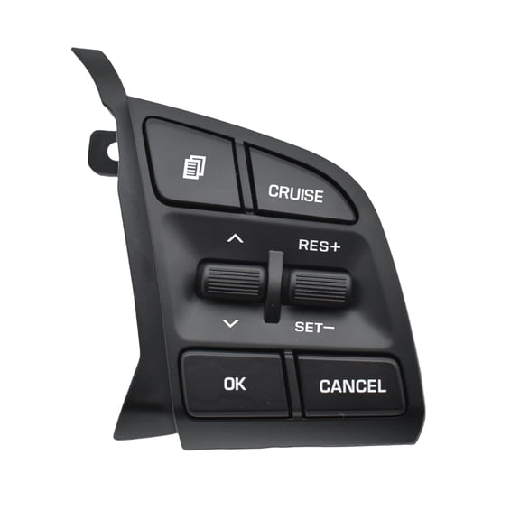 Steering Wheel Mounted Cruise Control Switch Button Kit, Fit For Hyundai Tucson 2016-2019 96710D3500 Cruise Control Switch Replacement-black-right