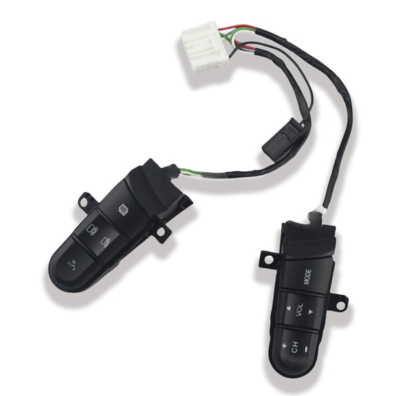 Steering Wheel Mounted Cruise Control Switch Button Kit, Fit For Honda Civic 2006-2011, Replace #36770-SNA-D12, Cruise Control Switch Replacement-With green backlight-a pair