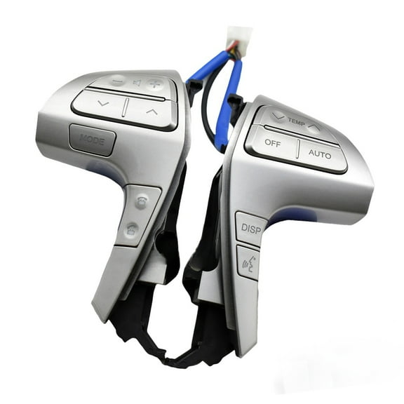 Steering Wheel Mounted Cruise Control Switch Button Kit, Fit For Toyota Camry 2009-2014, Replace #84250-06180, Cruise Control Switch Replacement-silver-a pair