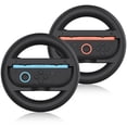 thumbnail image 1 of Steering Wheel for Nintendo Switch 2 JoyCon 2025 – Driving Controller Accessory Grip Handle Kit Attachment for Nintendo Switch 2 Joy-Con, (Set of 2, Black), 1 of 9