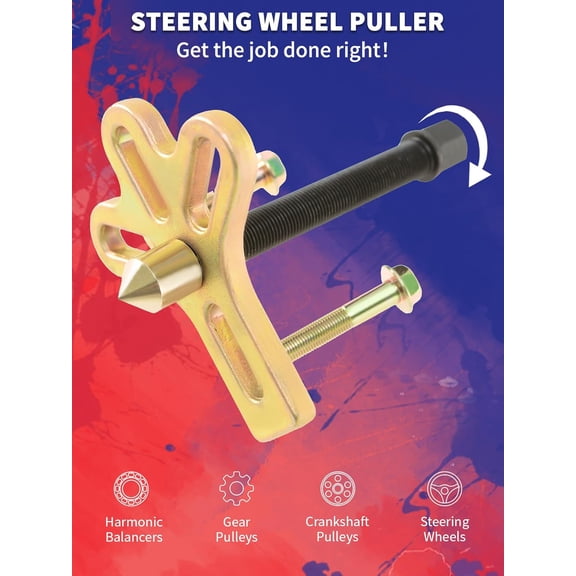 Steering Wheel Puller 13pc Flywheel Puller Crankshaft Pulley Removal Harmonic Balancer Steering Wheel Pulling Set$$Vehicle Parts & Accessories