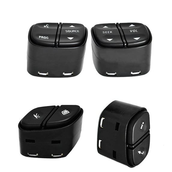 Steering Wheel Radio Volume Control Switch 21997738 21997739 1999442 1999443 Universal for GMC Chevrolet Cadillac Fits select: 2004-2008 CHEVROLET TRAILBLAZER LS/LT