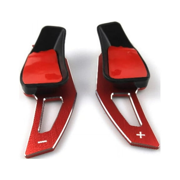 Steering Wheel Shift Paddle For-Golf 6 Mk5 Mk6 R20 R36 Cc Shifter Extension(Red),2 x shift decoration,Red