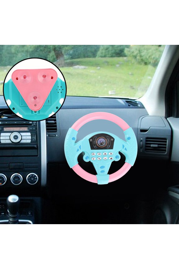 Steering Wheel Tool, Music Toy Copilot Steering Wheel Tool for Baby Kid Children