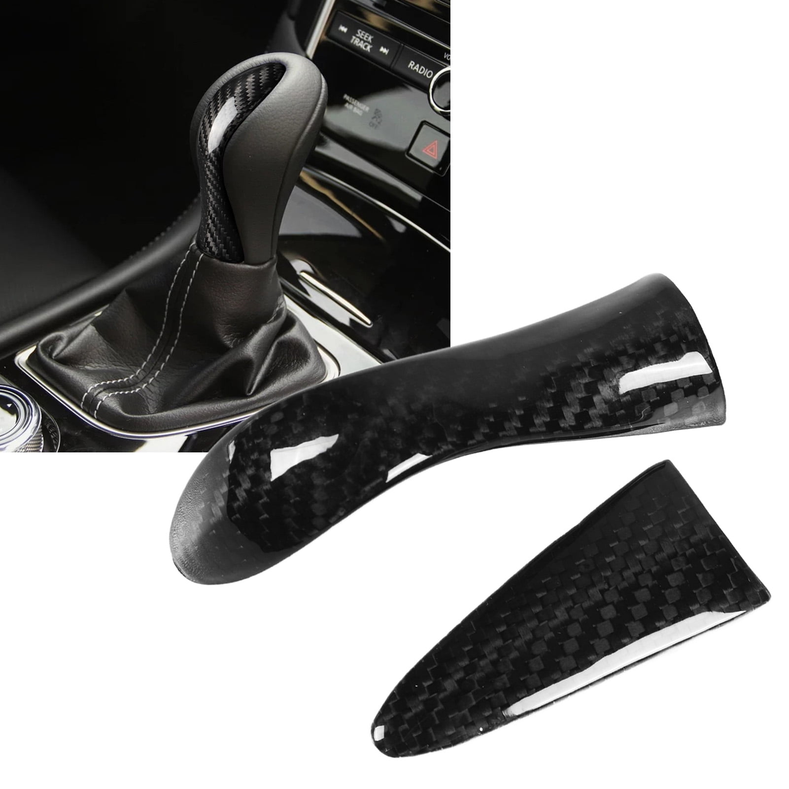 Steering Wheel Trim, Knob Trim Steering Wheel Frame Kit Gloss 3K Carbon