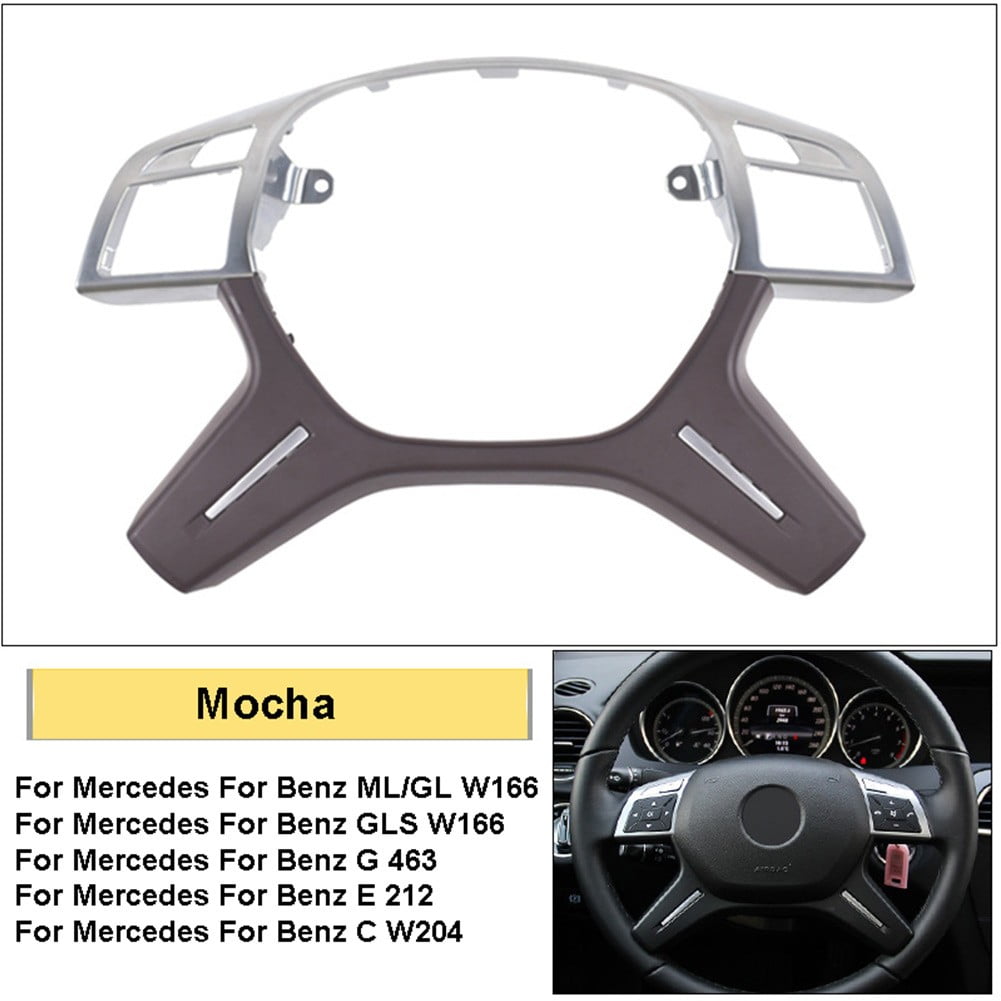 Steering Wheel Trim Panel For Mercedes ML GL GLS W166 W204 W212 Car Steering Wheel Center Bezel Cover Trim Interior Accessories