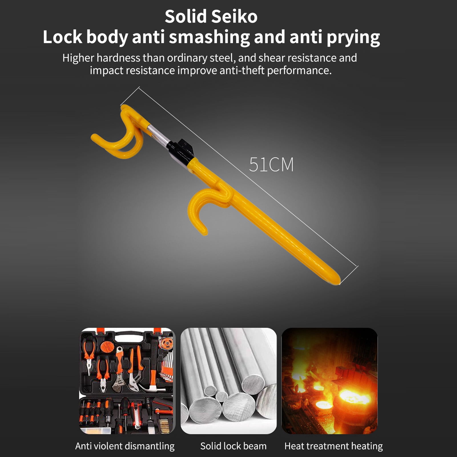 Steering wheel lock,Adjustable Suv Car Lock Cars -theft Wheel Lock Cars -theft Car Lock Adjustable Suv Lock Eryue Wheel Buzhi Huiop Dsfen