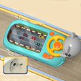 Steering wheel simulation driving toy, puzzle electric desktop game