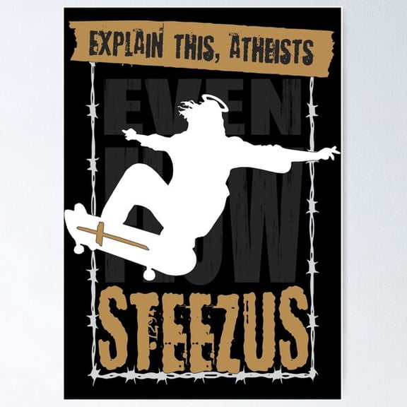Steezus Even Flow Design Brown Poster, Poster Only