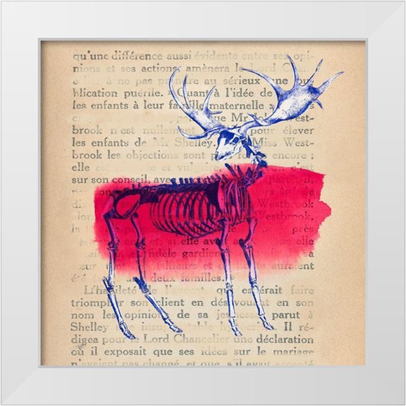 Stef, Lamanche 12x12 White Modern Wood Framed Museum Art Print Titled - Memories of the Wild III