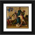 thumbnail image 1 of Stefan Lochner 15x15 Black Ornate Wood Framed Double Matted Museum Art Print Titled - Martyrdom of St Peter (After 1435), 1 of 5