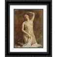 thumbnail image 1 of Stefan Luchian 2x Matted 20x24 Black Ornate Framed Art Print 'After Bath', 1 of 2