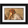 thumbnail image 1 of Stefan Luchian 2x Matted 24x18 Black Ornate Framed Art Print 'Woman Worker', 1 of 2