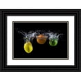 thumbnail image 1 of Stefan, Mogyorosi 24x17 Black Ornate Wood Framed with Double Matting Museum Art Print Titled - Triple Citrus Splash, 1 of 4