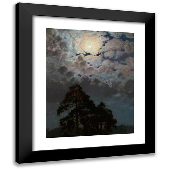 Stefan Popowski 20x24 Black Modern Framed Museum Art Print Titled - Pines (1900)