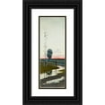 thumbnail image 1 of Stefan Popowski 9x18 Black Ornate Wood Framed Double Matted Museum Art Print Titled - Landscape (1900), 1 of 5