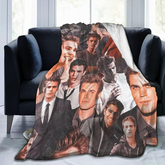 Stefan Salvatore Fleece Blanket Throw Blanket for Couch - Cozy Luxury Bed Blanket Microfiber and Throws for Sofa