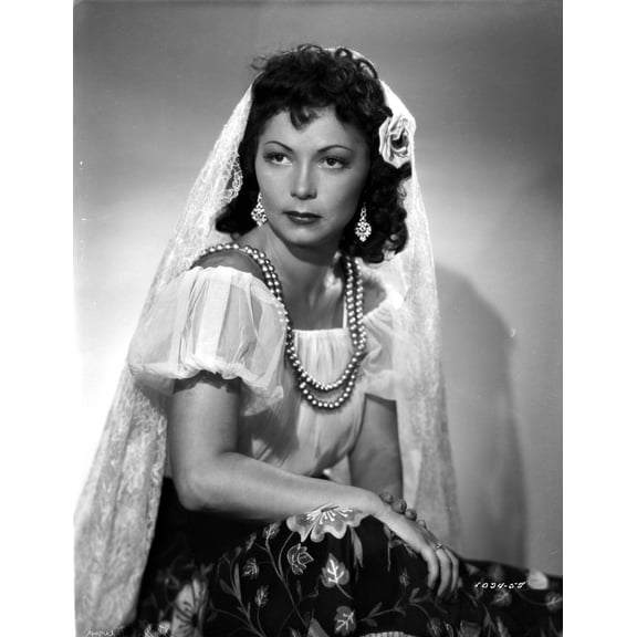 Steffi Duna Seated in Classic Photo Print (8 x 10)