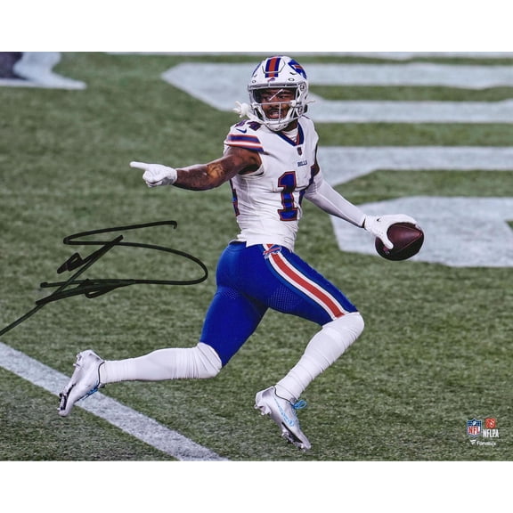 Stefon Diggs Buffalo Bills Autographed 8" x 10" Touchdown vs. New England Patriots Photograph - Fanatics Authentic Certified