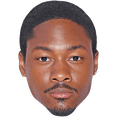 thumbnail image 1 of Stefon Diggs (Dark Hair) Celebrity Mask, Flat Card Face, Fancy Dress Mask, 1 of 6