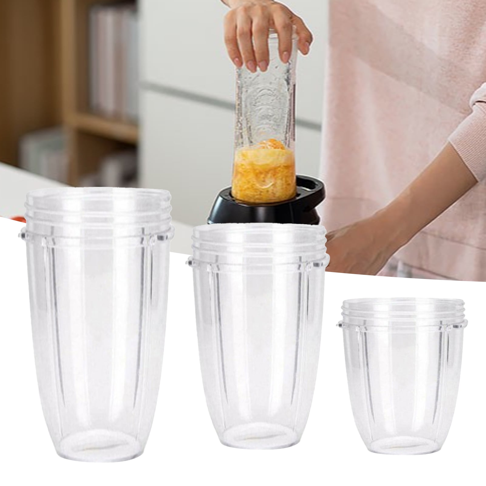 3 Pack 22 oz Tall Cup with Flip Top To-Go Lids Replacement Part